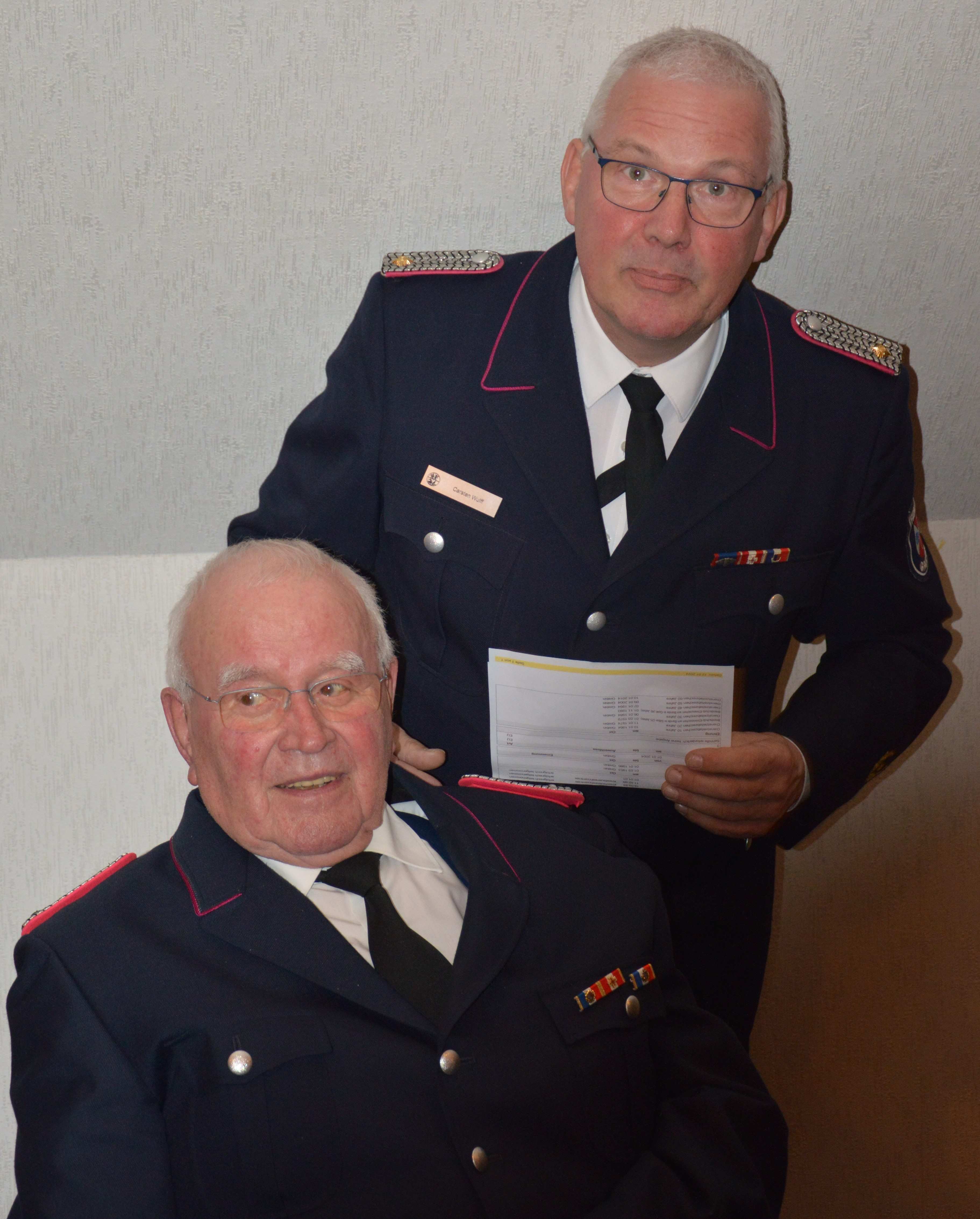 70 Jahre in der Feuerwehr